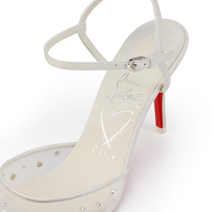 Christian Louboutin Miss Z Riviera Strass Women Shoes | Color White