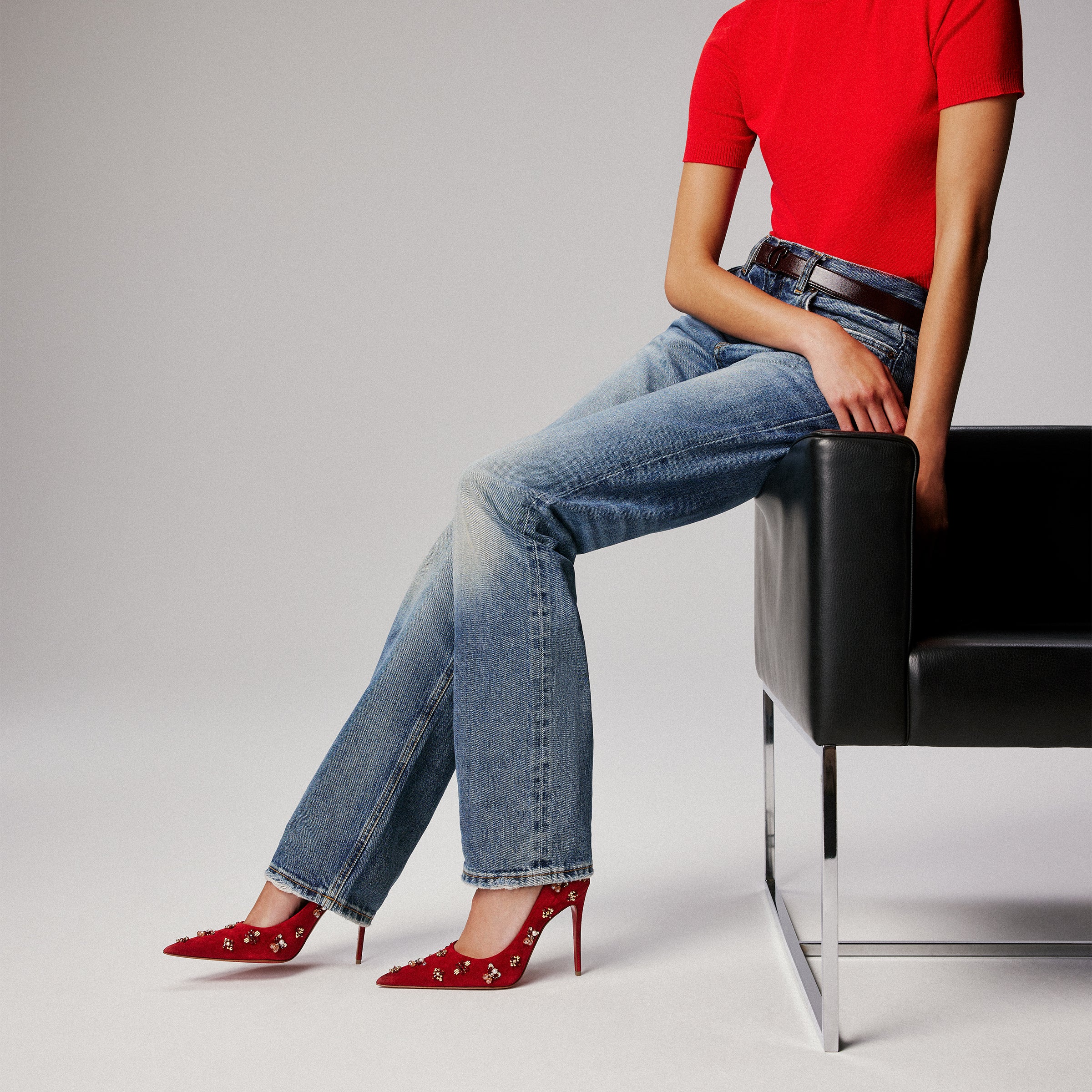 Christian Louboutin Mix Kate Women Shoes | Color Red