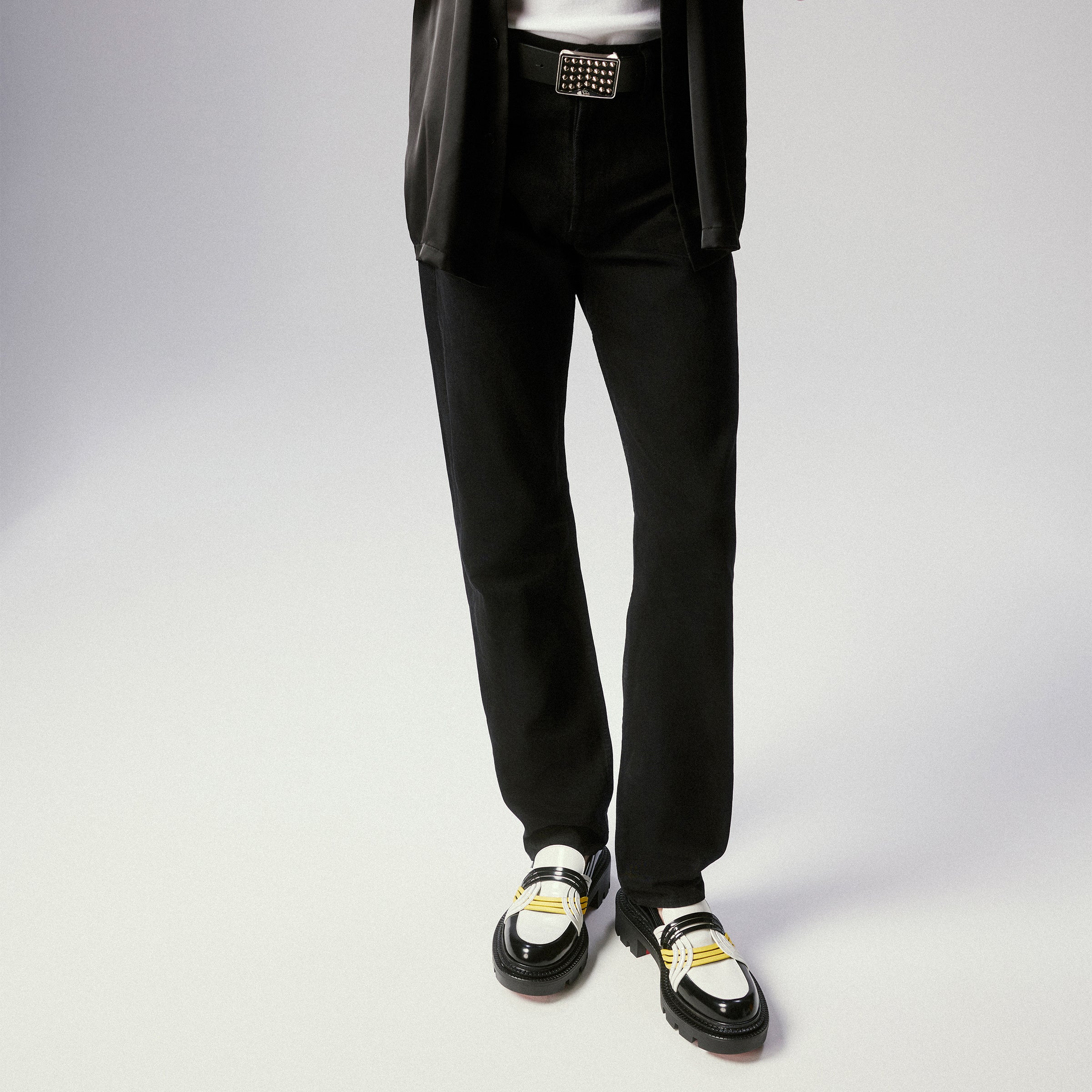 Christian Louboutin Moc College Gaagal Men Shoes | Color Black