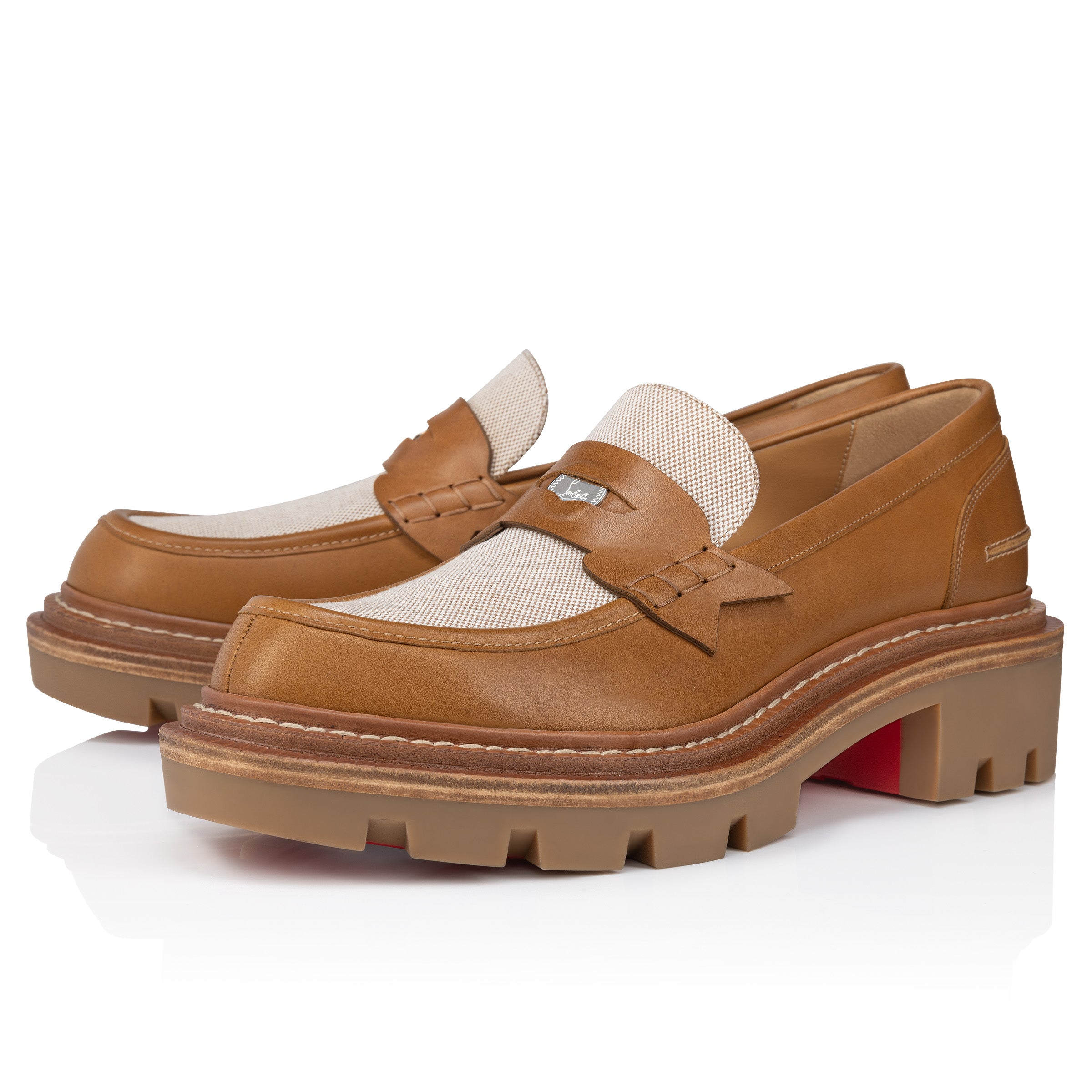 Christian Louboutin Moc College Men Shoes | Color Brown