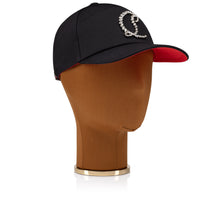 Load image into Gallery viewer, Christian Louboutin Mooncrest Stones Men Hats | Color Black
