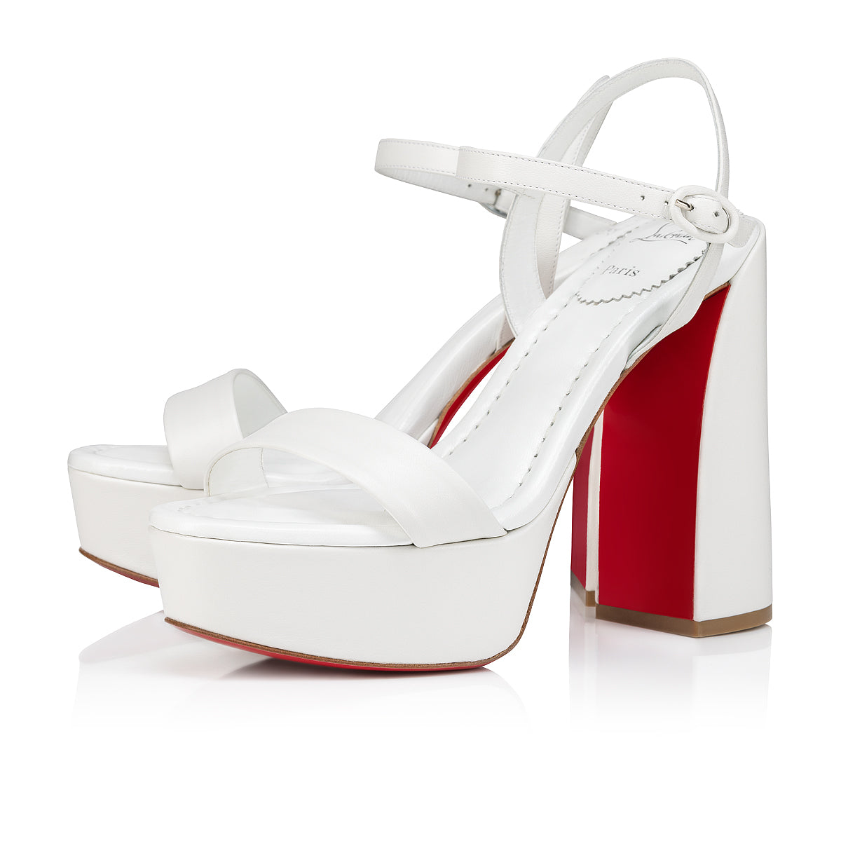 Christian Louboutin Movida Jane Sandal Women Shoes | Color White