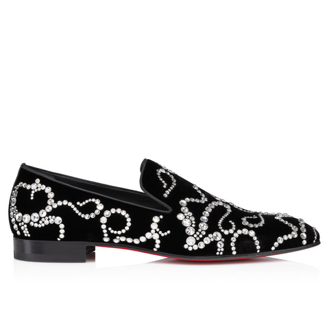 Christian Louboutin Octodandelion Strass Men Shoes | Color Black