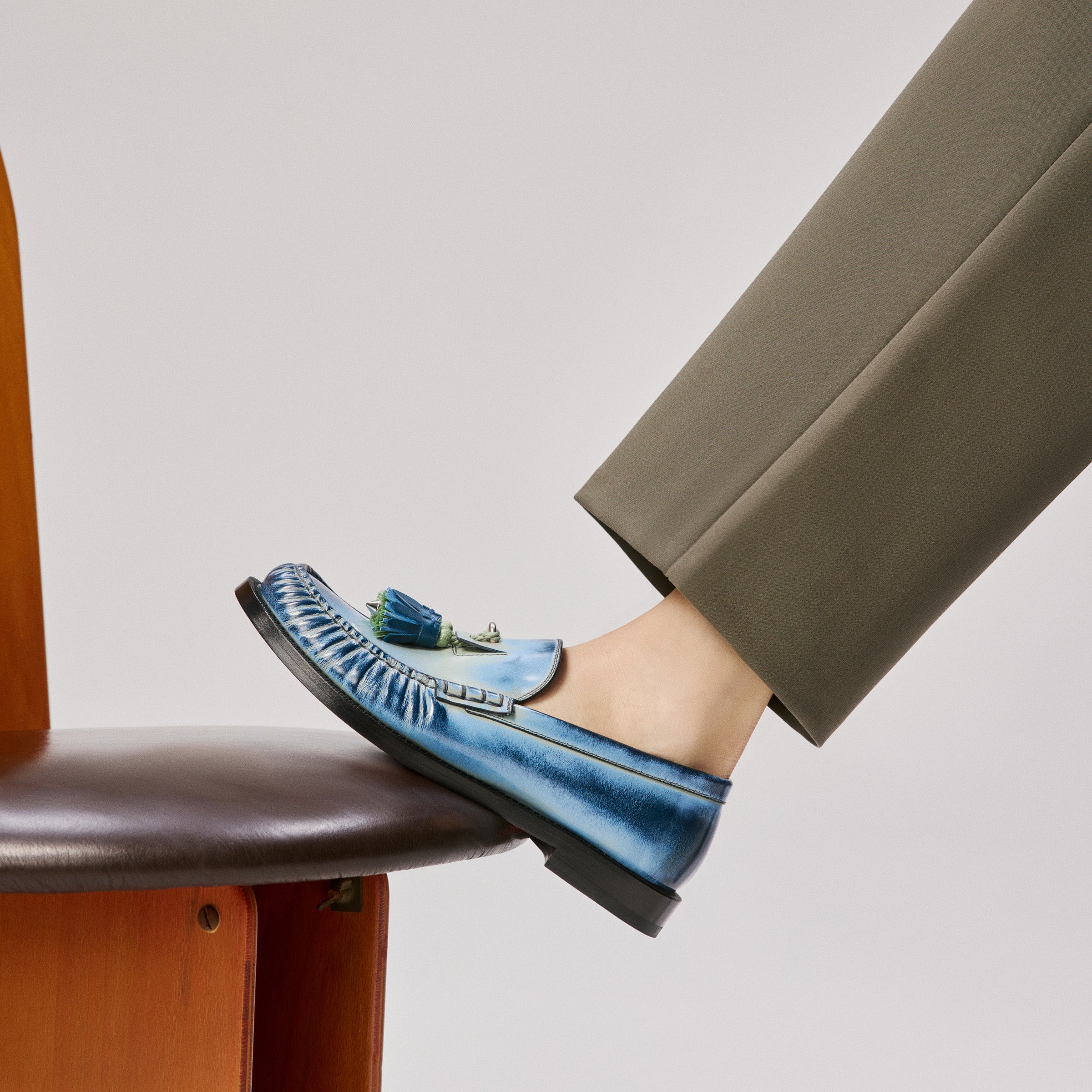 Christian Louboutin Orlando Men Shoes | Color Blue