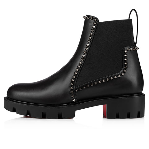 Christian Louboutin Out Lina Spike Lug Women Shoes | Color Black