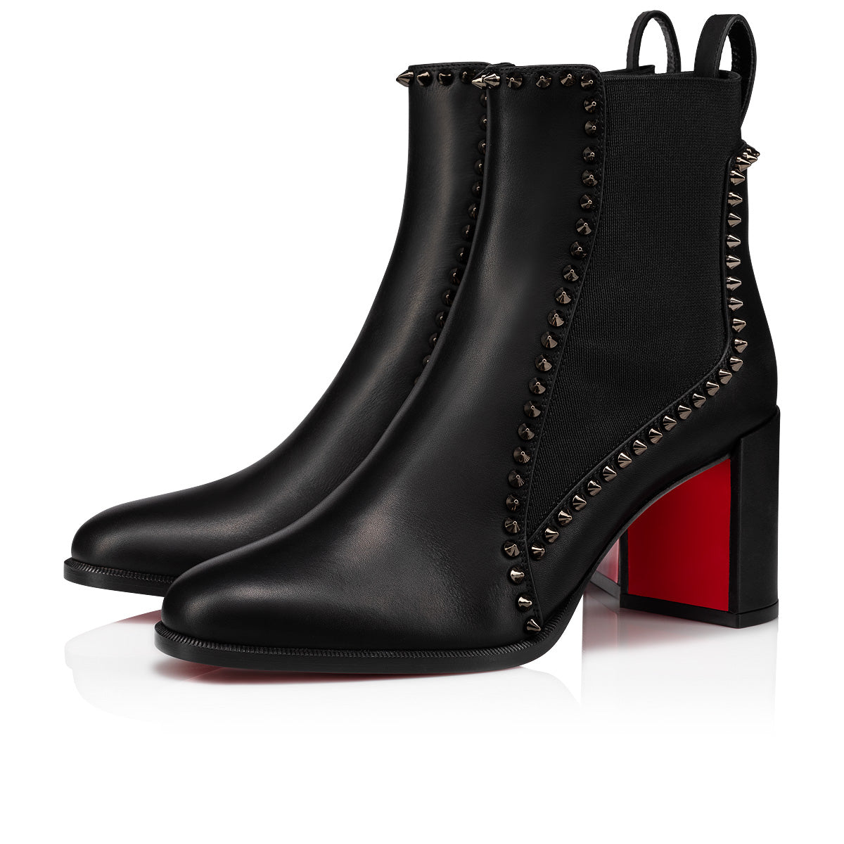 Christian Louboutin Out Line Spikes Women Shoes | Color Black