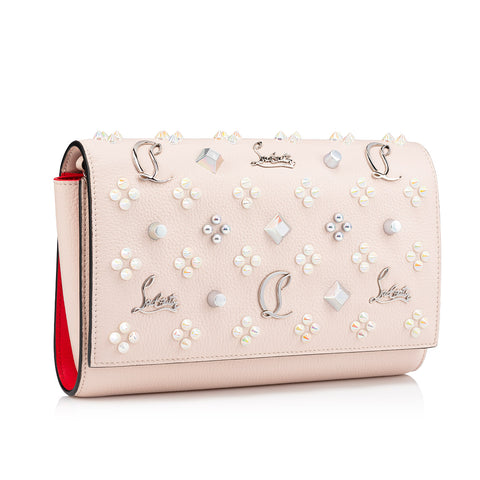 Christian Louboutin Paloma Clutch Women Bags | Color Beige