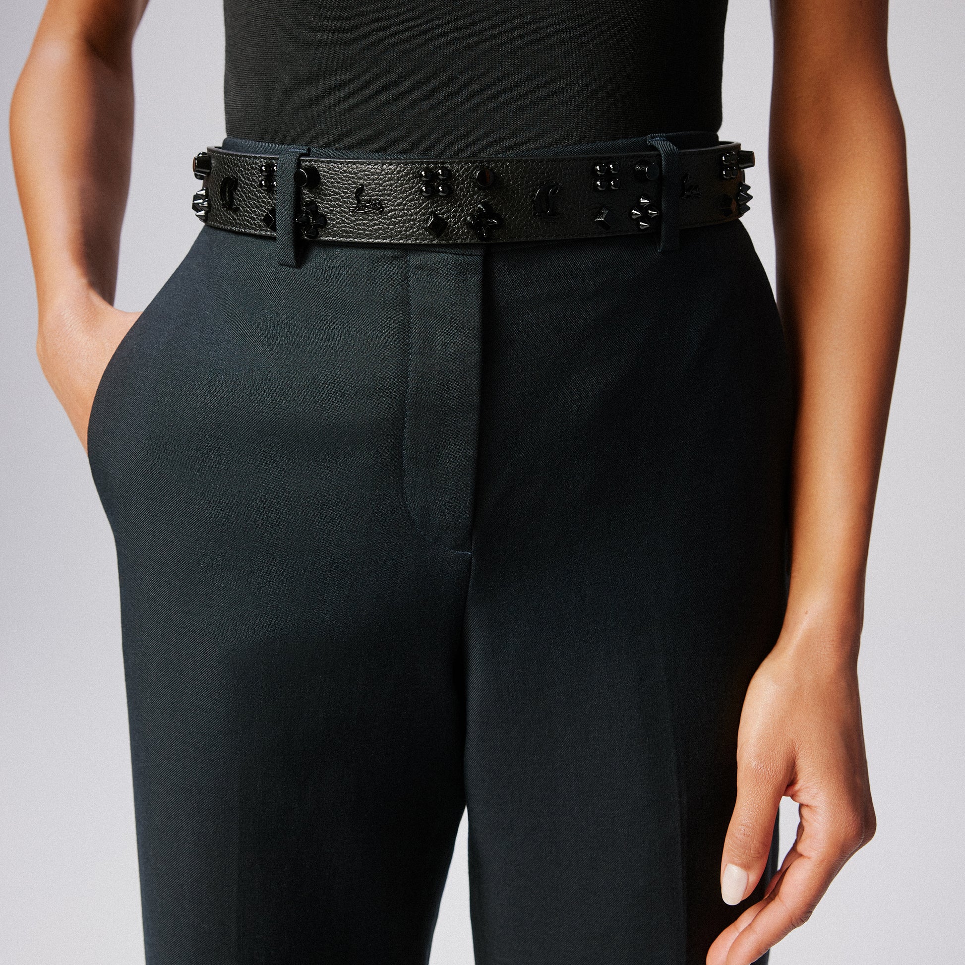 Christian Louboutin Paloma Women Belts | Color Black