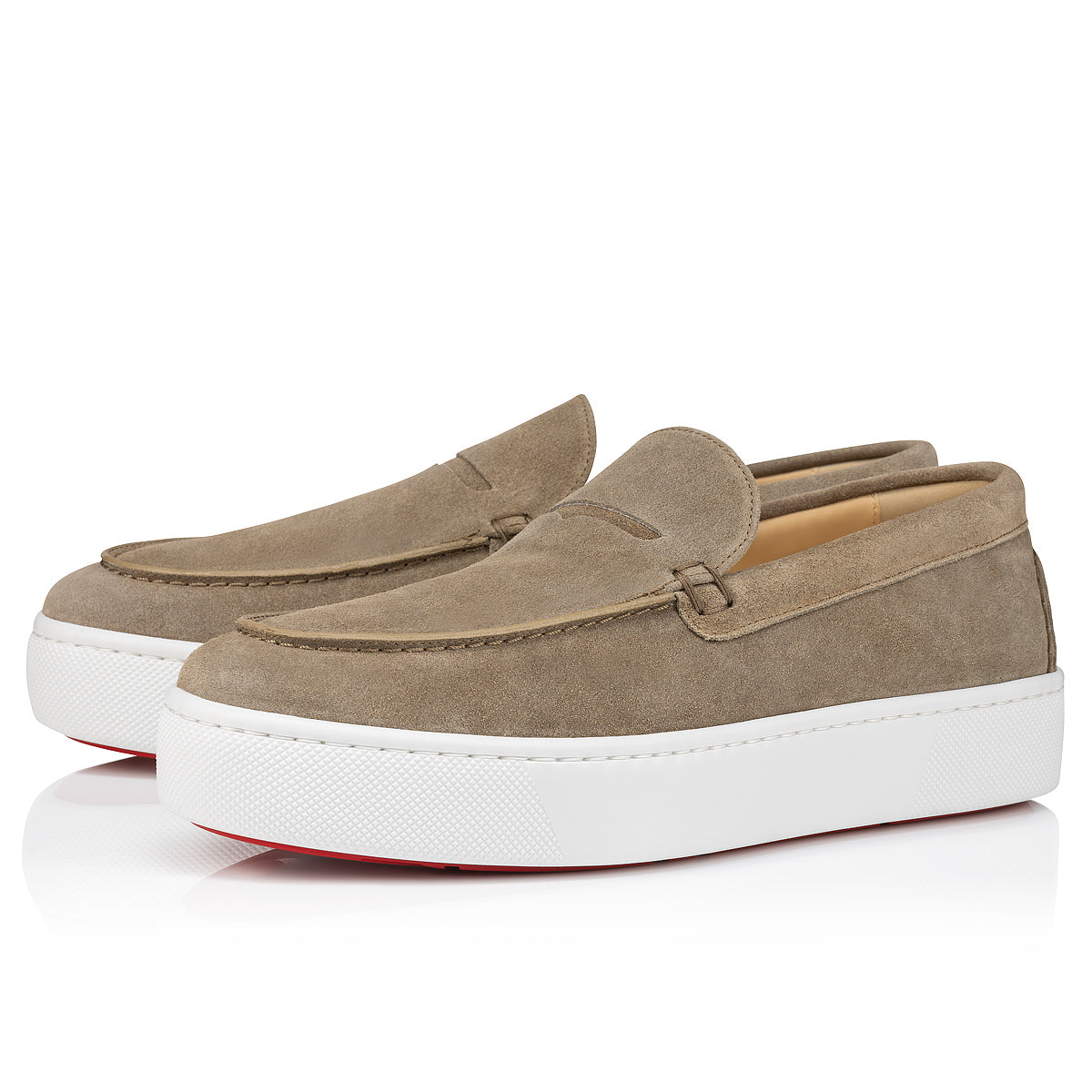 Christian Louboutin Paqueboat Men Shoes Color Beige