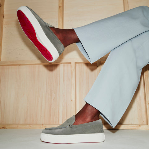 Christian Louboutin Paqueboat Men Shoes | Color Grey