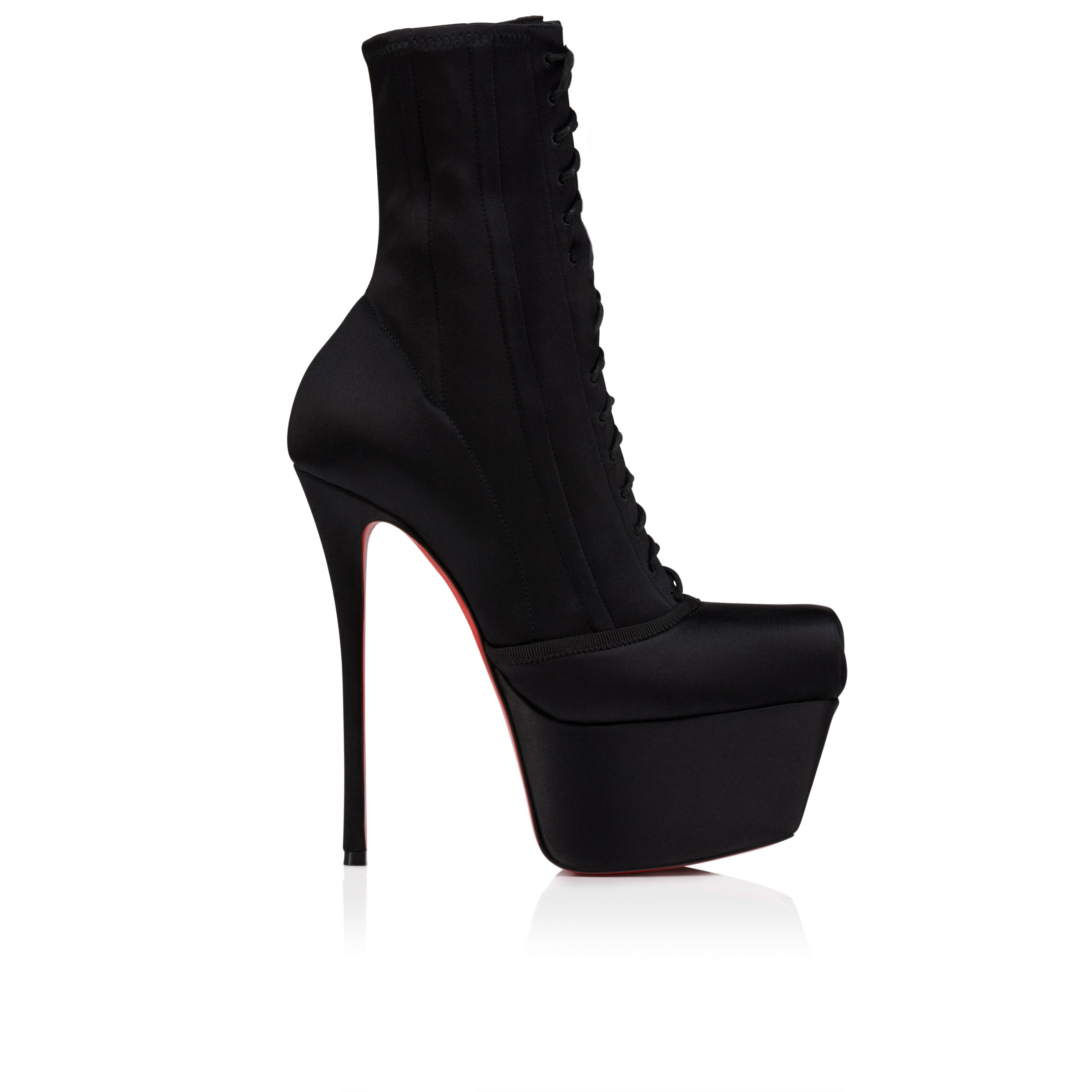 Christian Louboutin Pavlova Booty Alta Women Shoes | Color Black