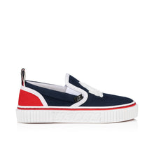 Load image into Gallery viewer, Christian Louboutin Pedrito Boat Crest Kids Unisex Shoes | Color Blue
