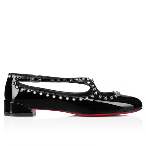 Christian Louboutin Pilouta Jane Spikes Women Shoes | Color Black