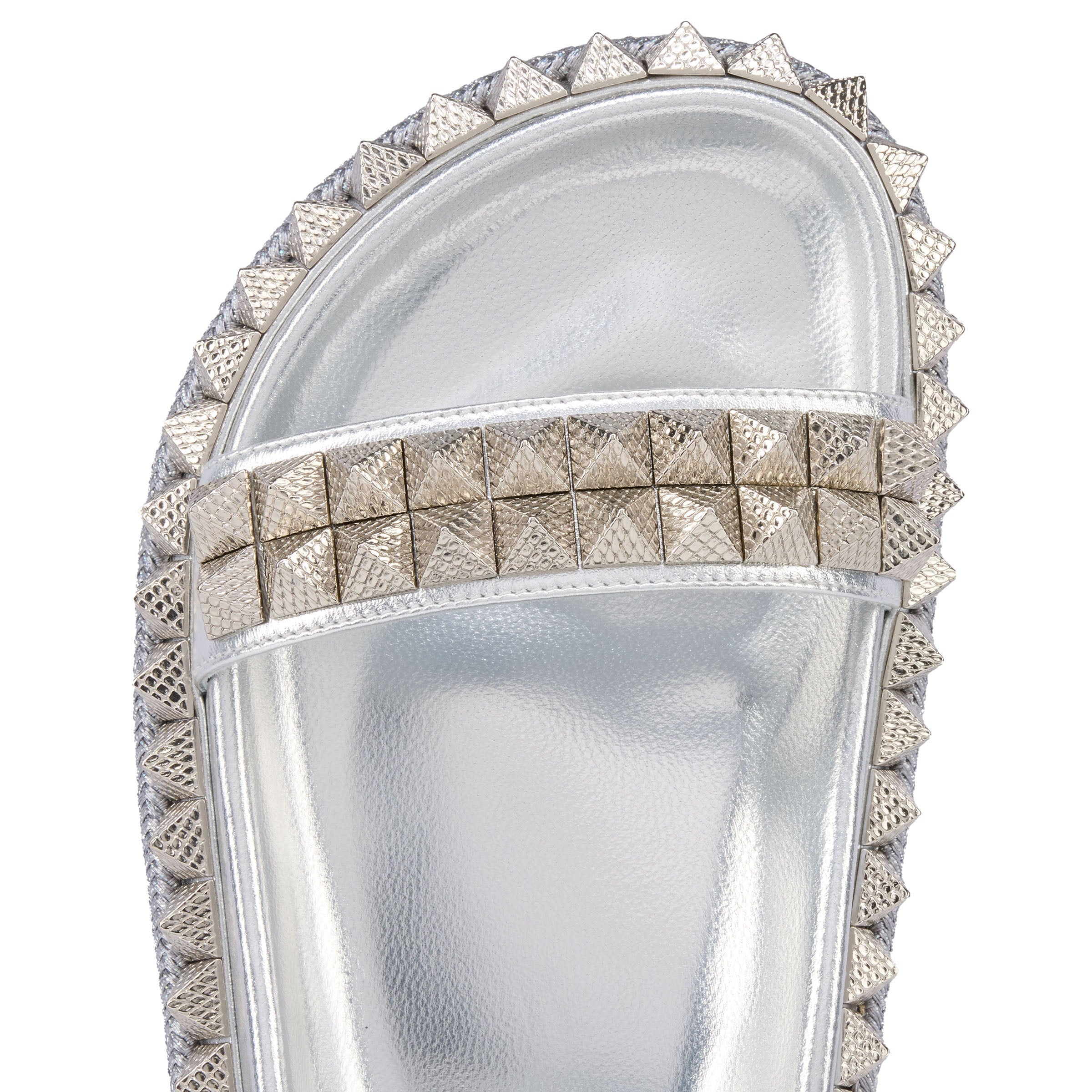 Christian Louboutin Pyrabizz Sandal Women Shoes | Color Silver