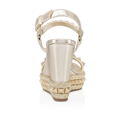 Christian Louboutin Pyraclou Women Shoes | Color Gold
