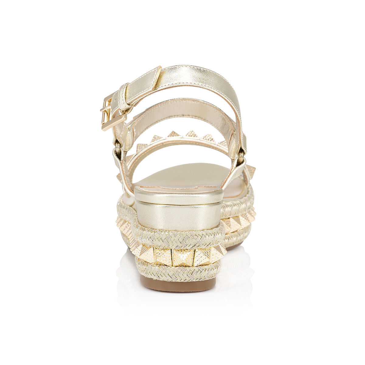 Christian Louboutin Pyraclou Women Shoes | Color Gold