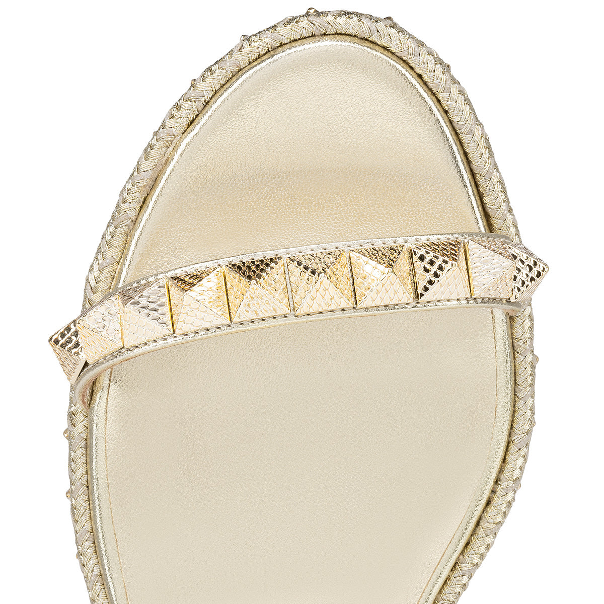 Christian Louboutin Pyraclou Women Shoes | Color Gold