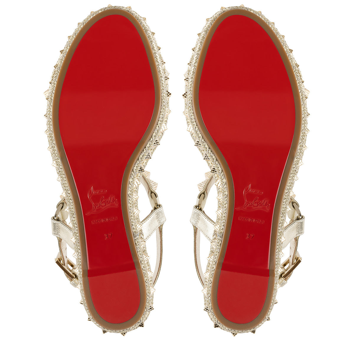 Christian Louboutin Pyraclou Women Shoes | Color Gold