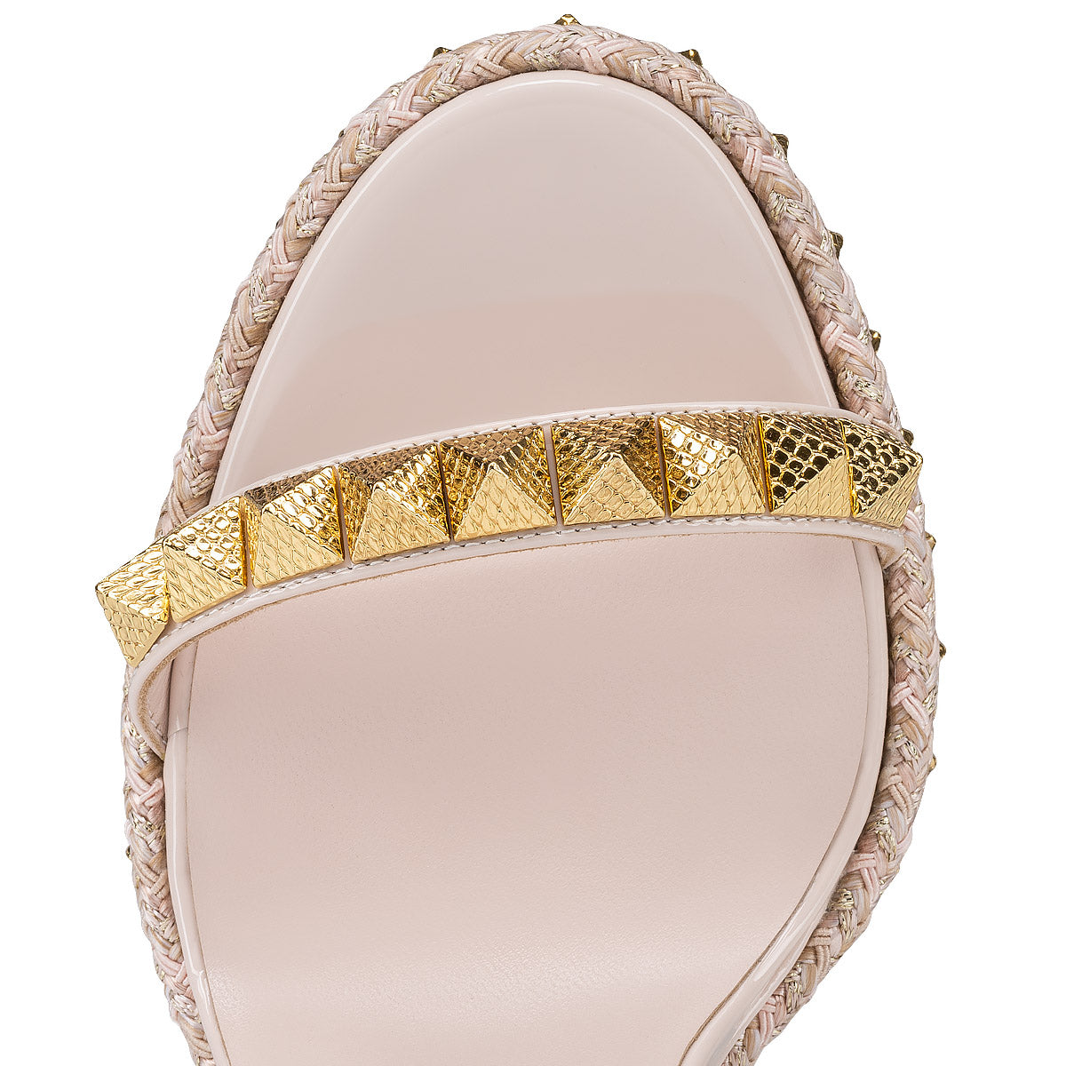 Christian Louboutin Pyraclou Women Shoes | Color Beige