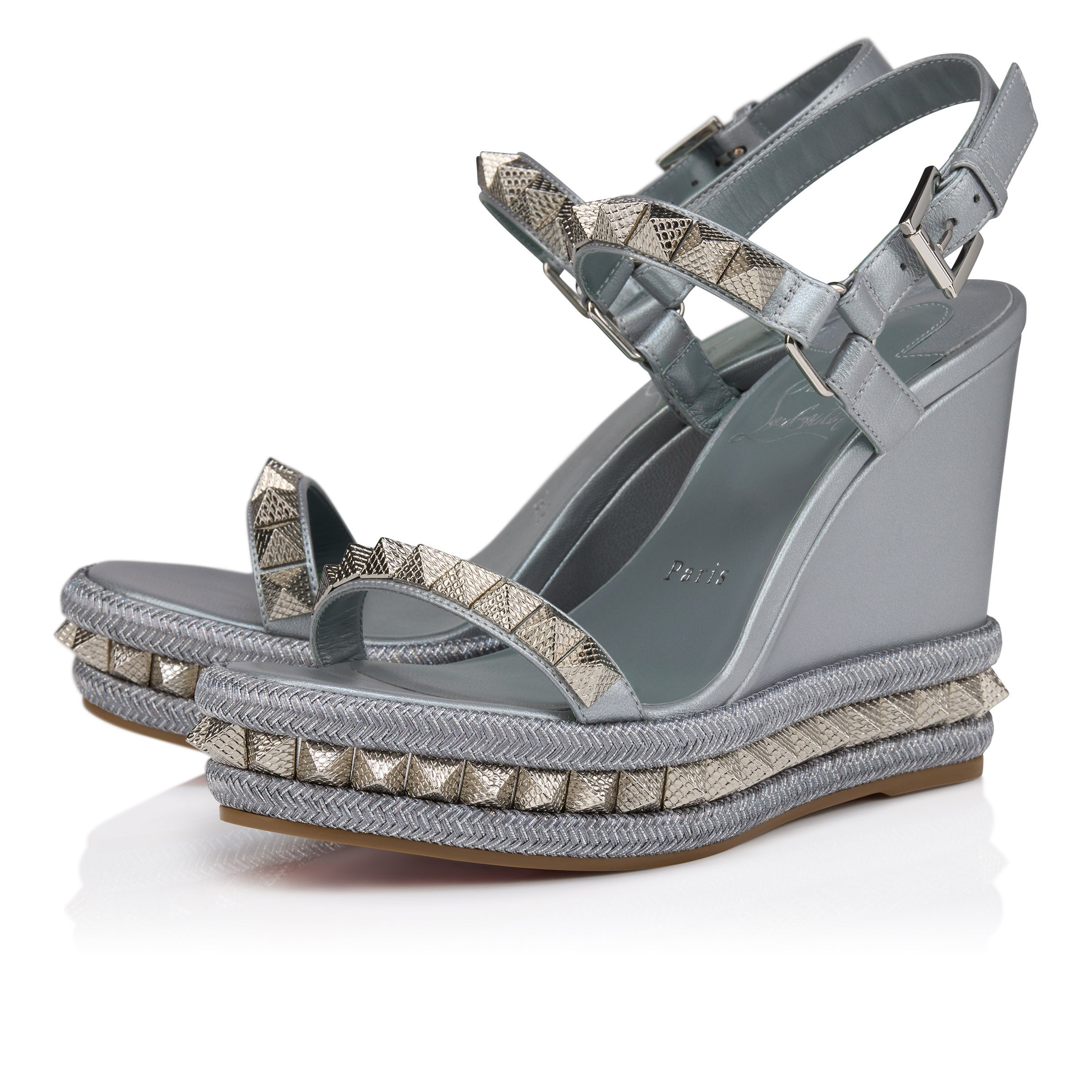 Christian Louboutin Pyraclou Women Shoes | Color Green