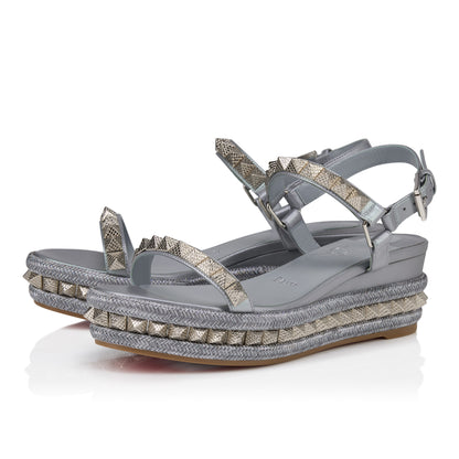 Christian Louboutin Pyraclou Women Shoes | Color Green