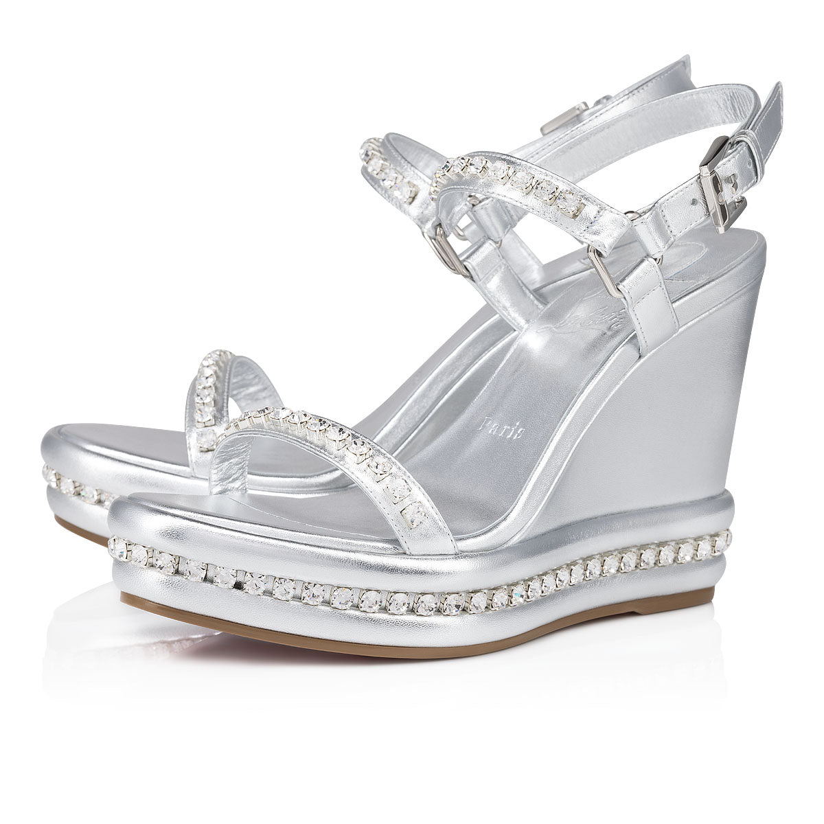 Christian Louboutin Pyrastrass Women Shoes | Color Silver