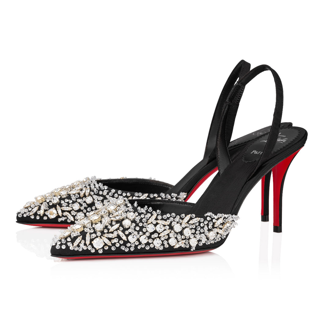 Christian Louboutin Queenissima Sling Women Shoes | Color Black