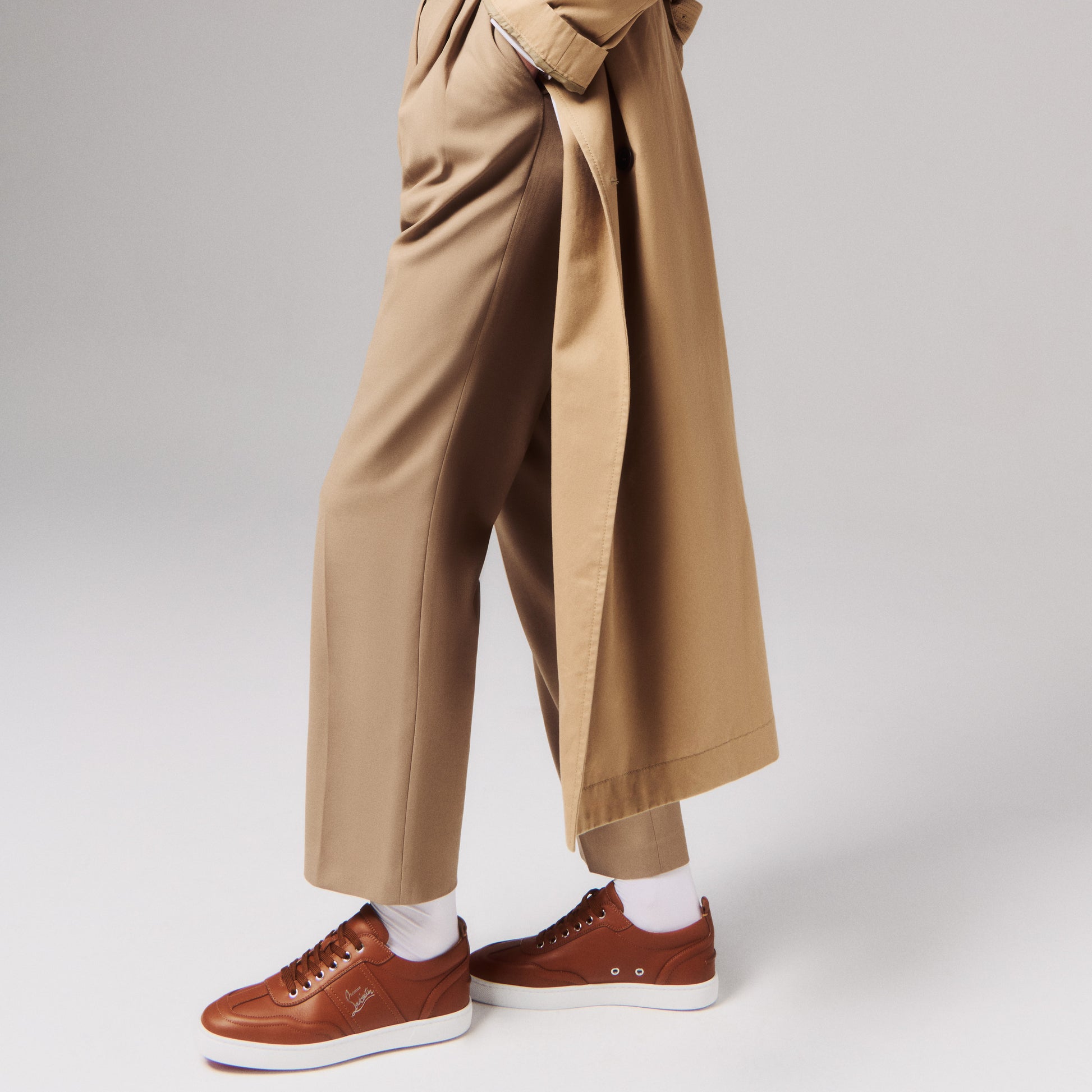 Christian Louboutin Retero Men Shoes | Color Brown