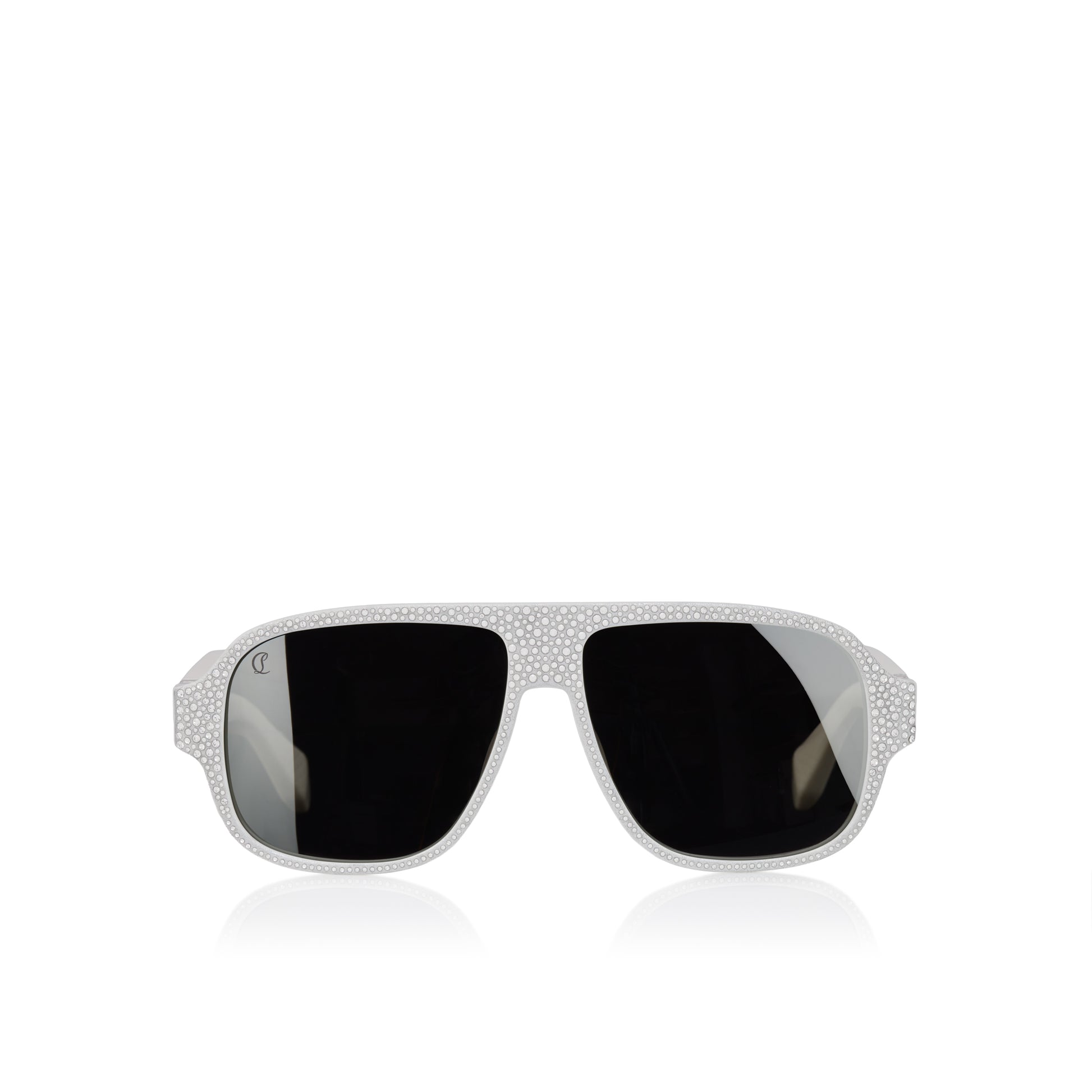 Christian Louboutin Diamond Roller Lb0032 Men Eyewear | Color White