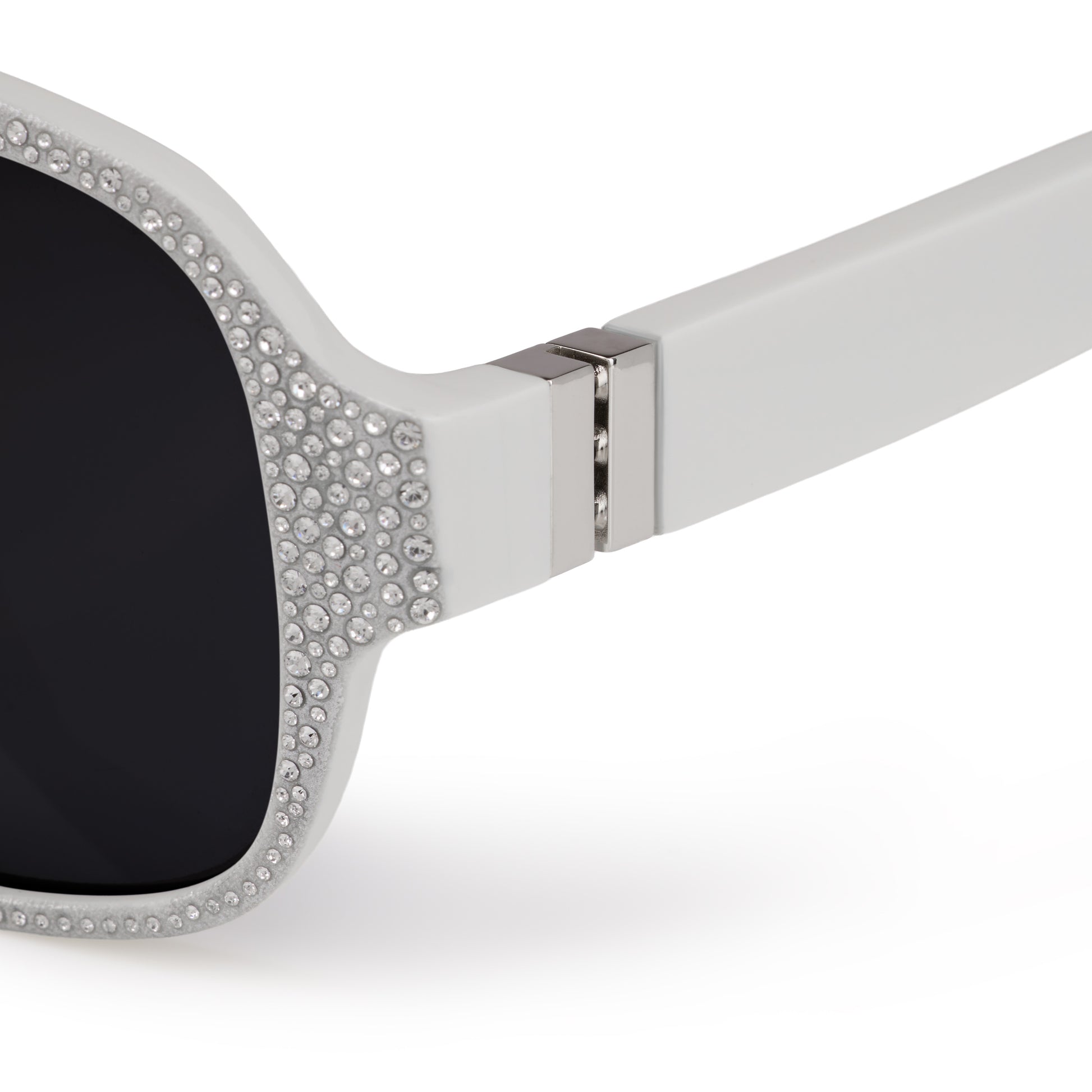 Christian Louboutin Diamond Roller Lb0032 Men Eyewear | Color White