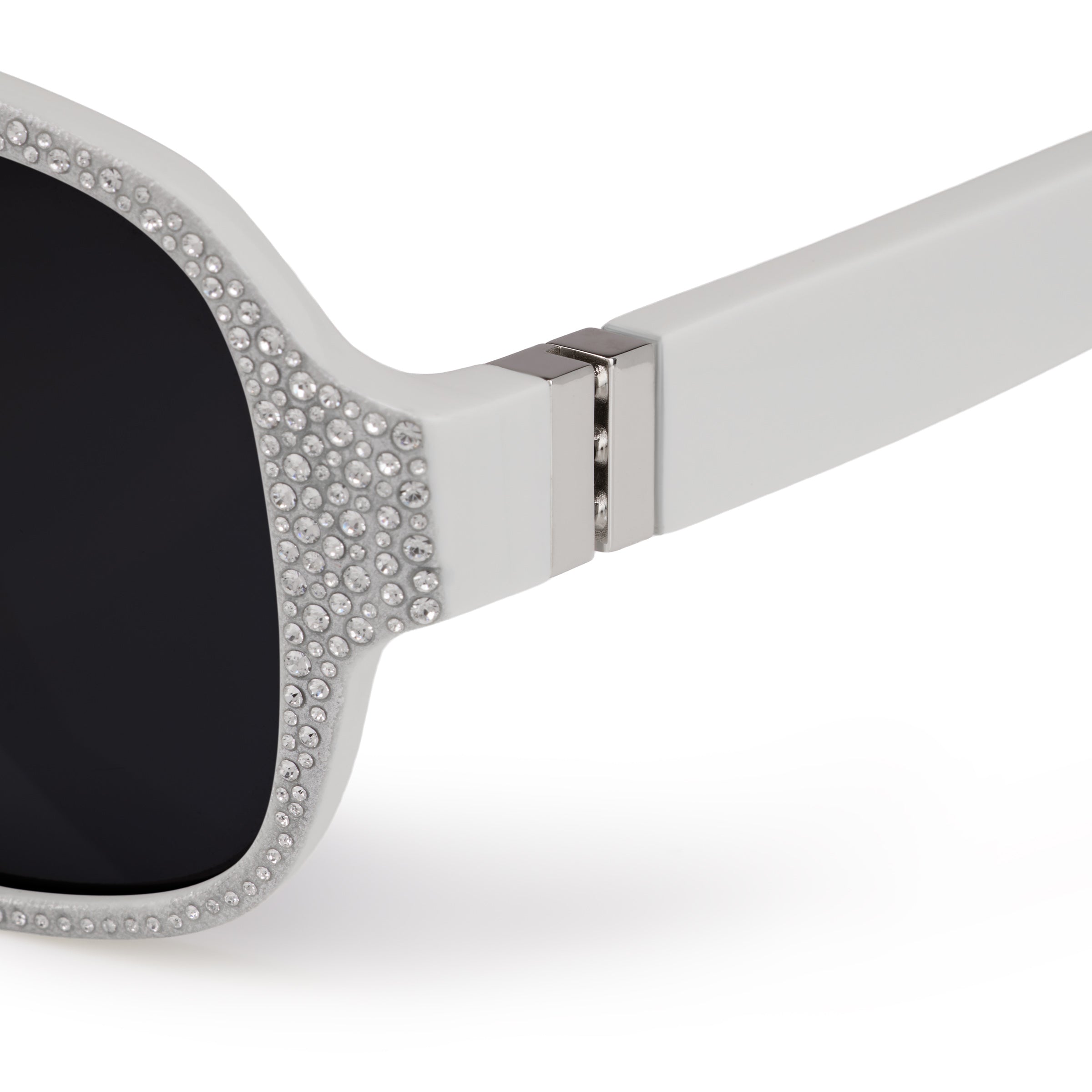 Christian Louboutin Diamond Roller Lb0032 Men Eyewear | Color White