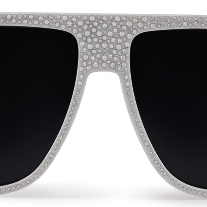 Christian Louboutin Diamond Roller Lb0032 Men Eyewear | Color White