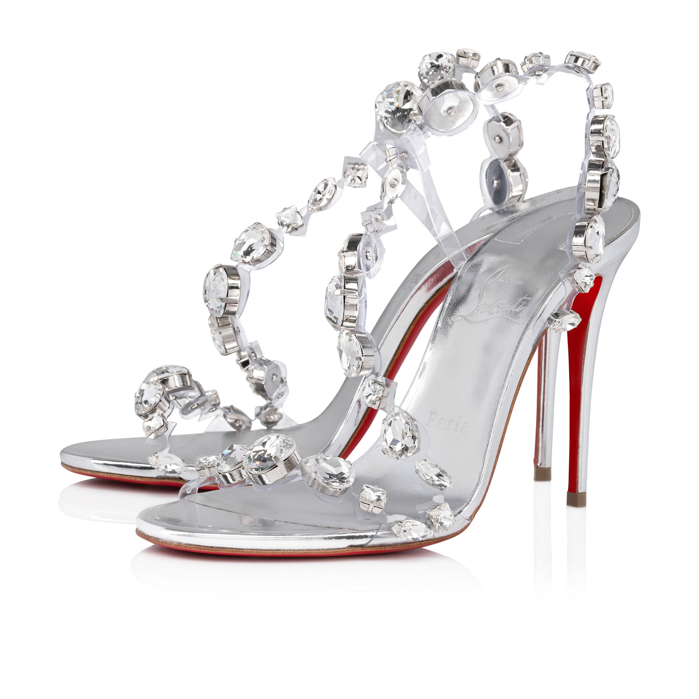 Christian Louboutin Rosalie Jewel Women Shoes | Color Silver