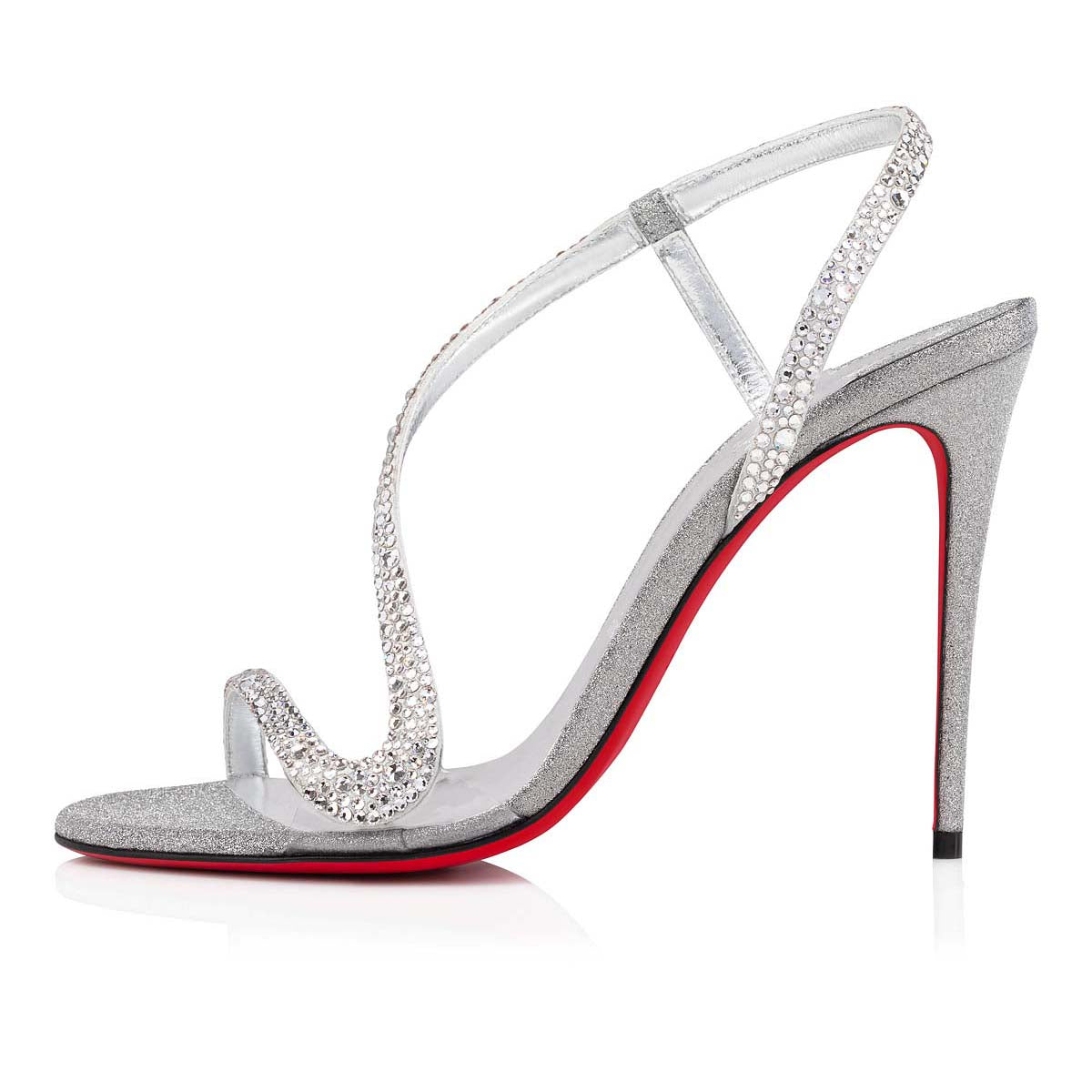 Christian Louboutin Rosalie Strass Women Shoes | Color Silver