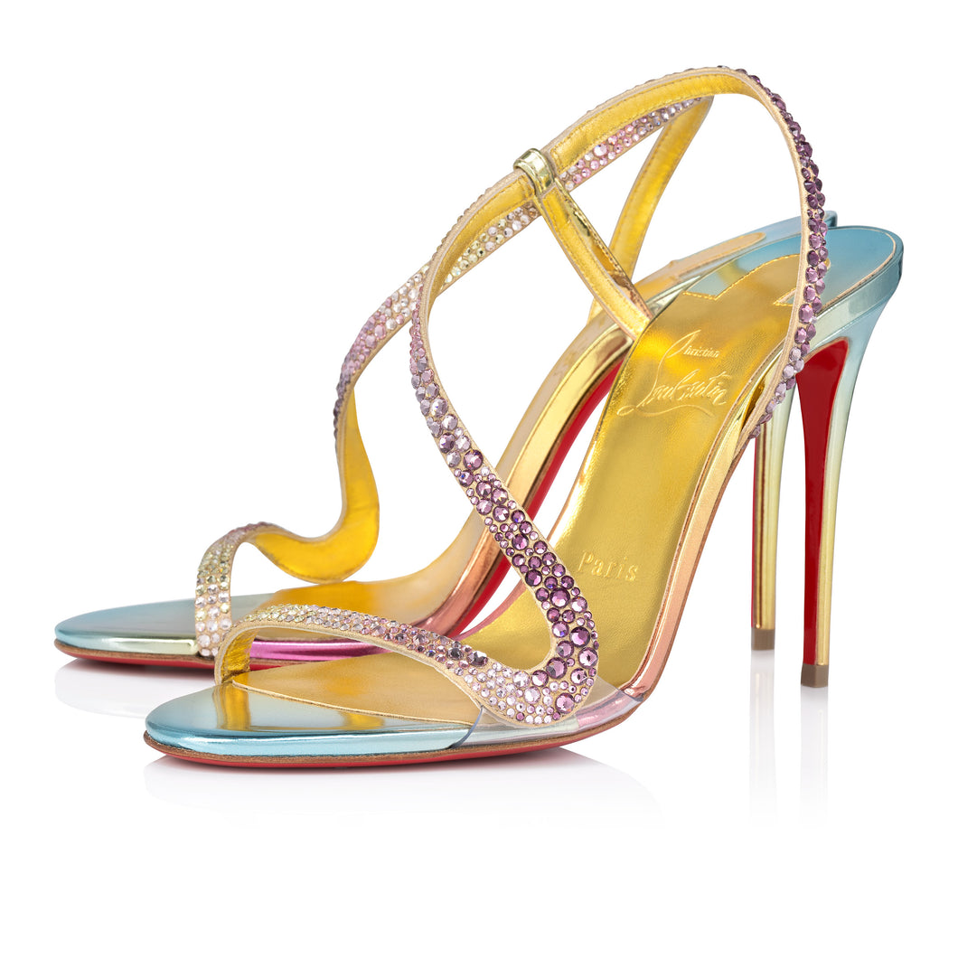 Christian Louboutin Rosalie Strass Boreal Women Shoes | Color Multicolor