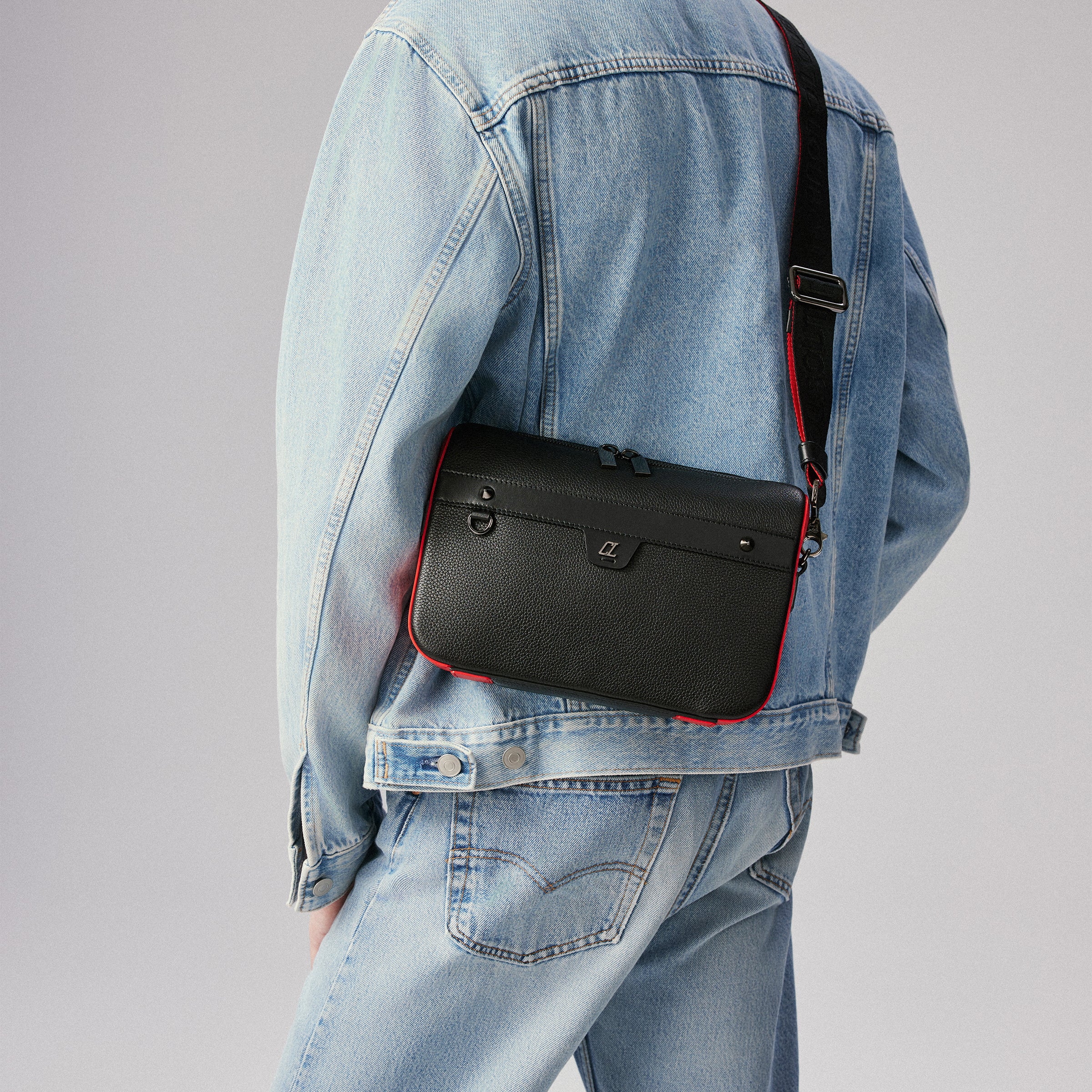 Christian Louboutin Ruisbuddy Men Bags | Color Black