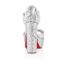 Load image into Gallery viewer, Christian Louboutin Sandaloo Mini Paillettes Women Shoes | Color Silver
