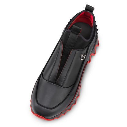 Christian Louboutin Sharkyloub Sp Spikes Men Shoes | Color Black