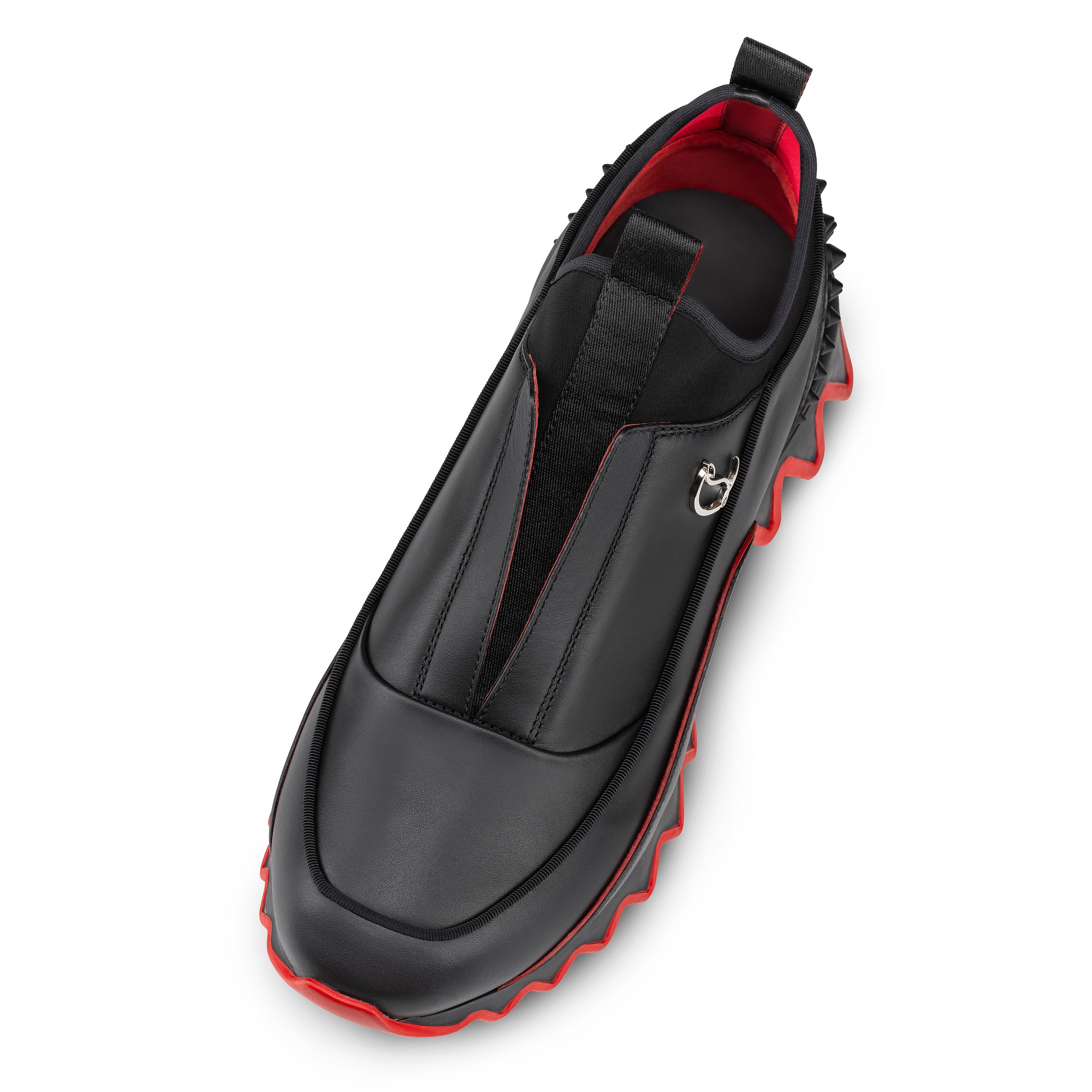 Christian Louboutin Sharkyloub Sp Spikes Men Shoes | Color Black
