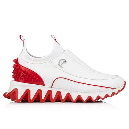 Christian Louboutin Sharkyloub Sp Spikes Men Shoes | Color White