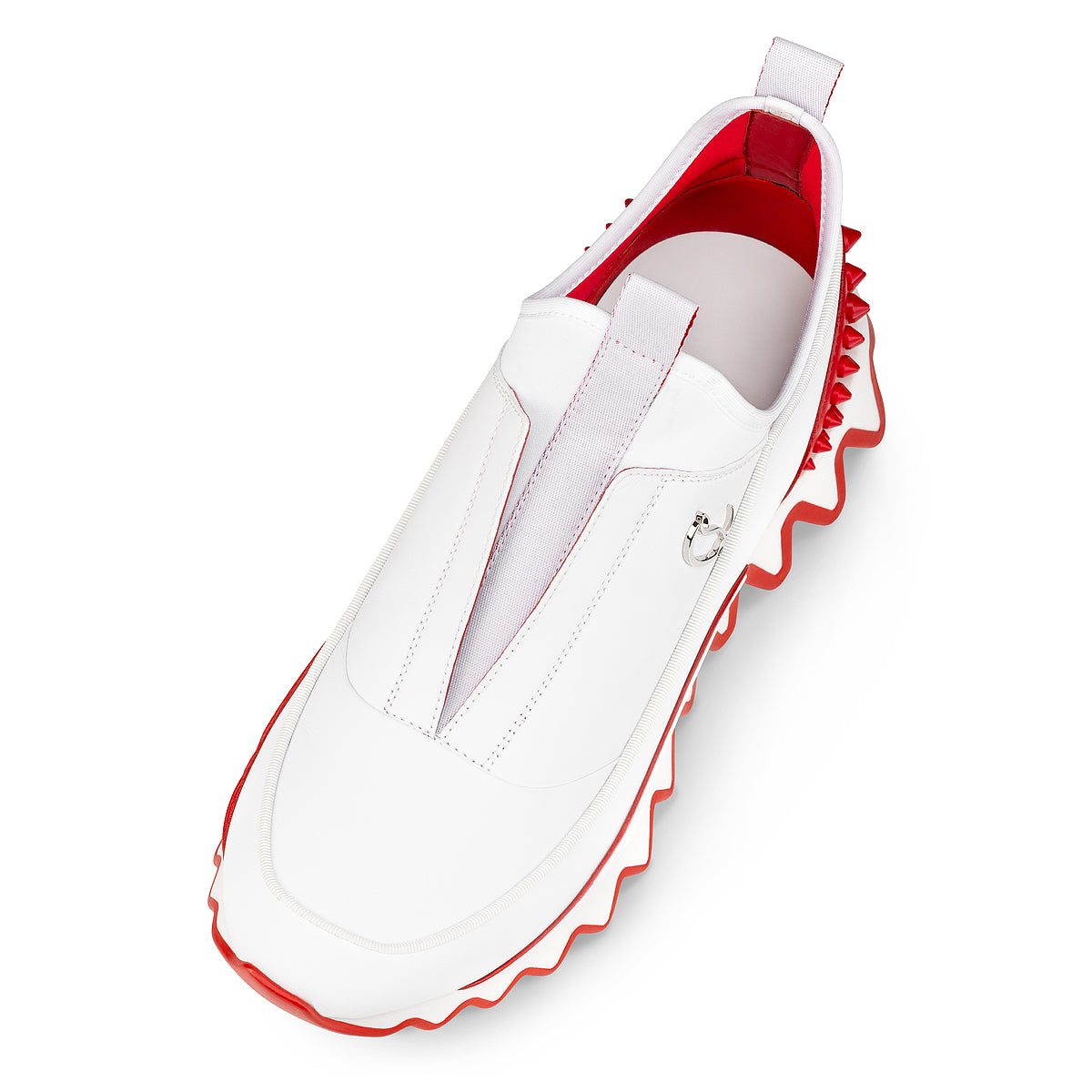 Christian Louboutin Sharkyloub Sp Spikes Men Shoes | Color White