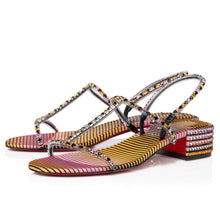 Load image into Gallery viewer, Christian Louboutin Simple Queenie Sandal Strass Aftersun Women Shoes | Color Multicolor
