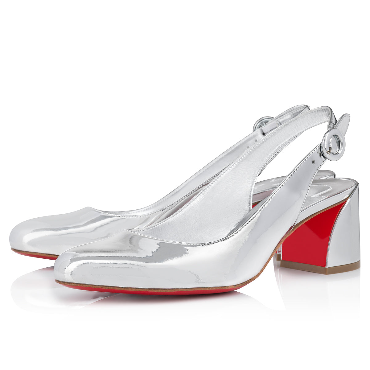 Christian Louboutin So Jane Sling Women Shoes | Color Silver