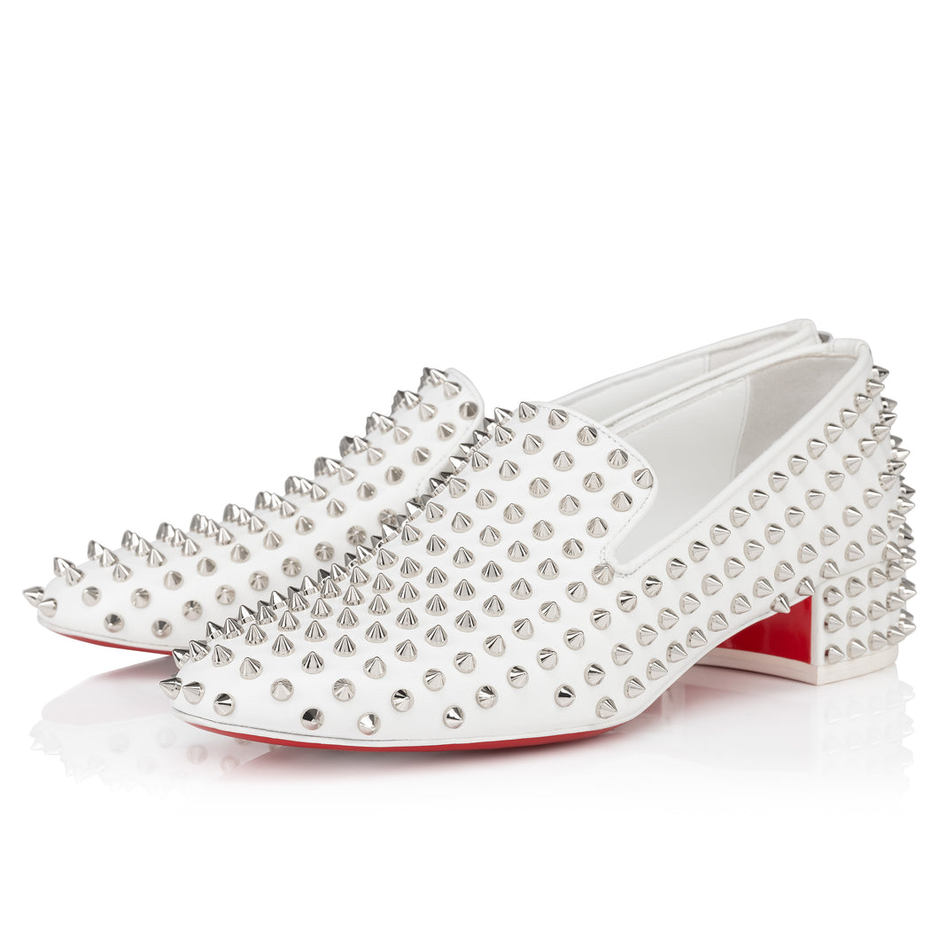 Christian Louboutin Spikeasy Women Shoes | Color White
