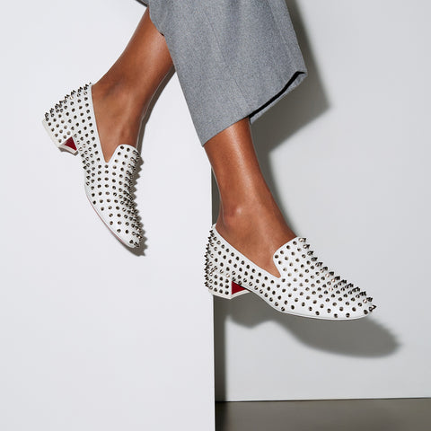 Christian Louboutin Spikeasy Women Shoes | Color White