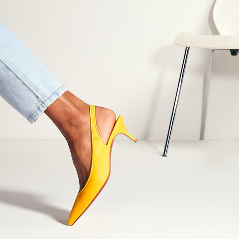 Christian Louboutin Sporty Kate Sling Women Shoes | Color Yellow