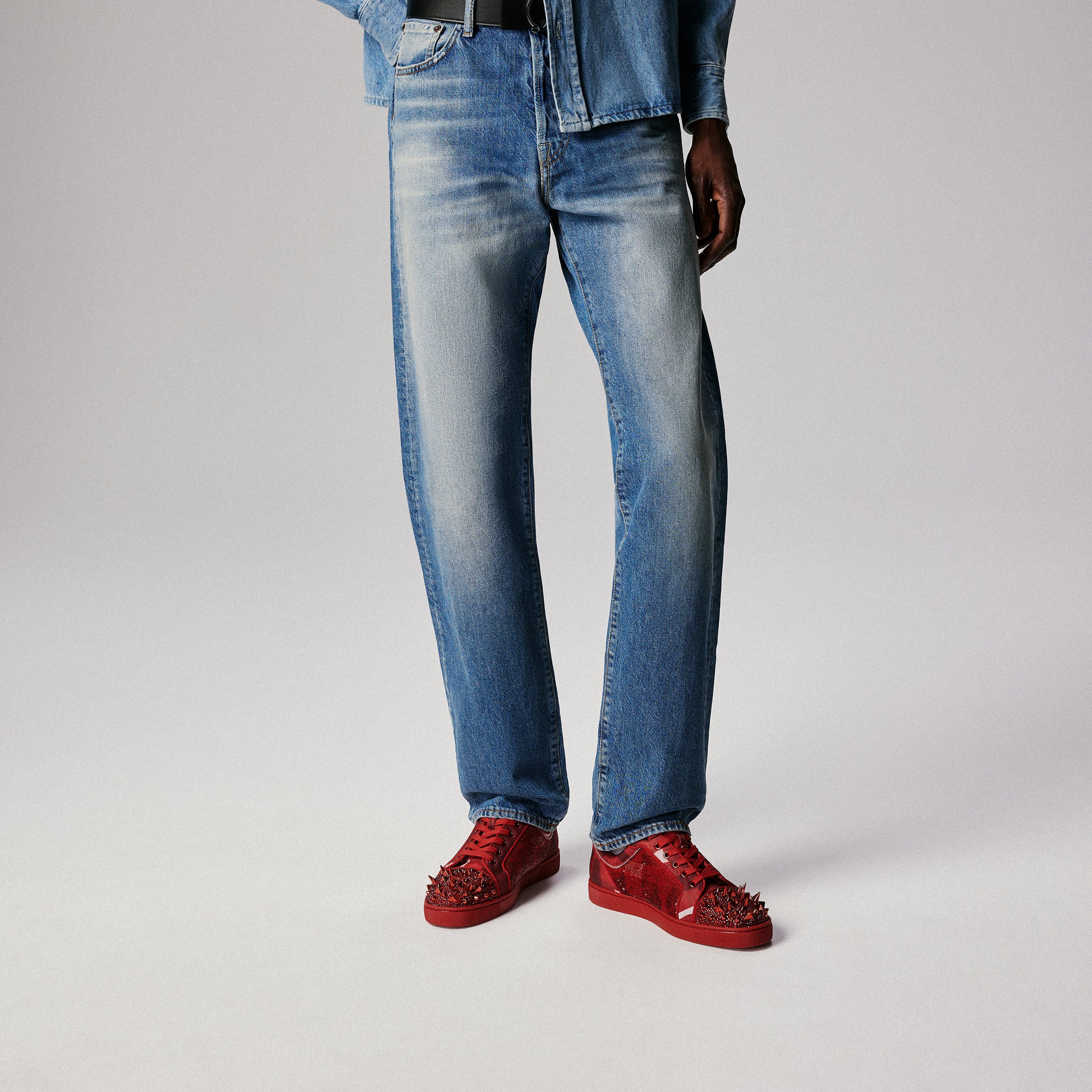 Christian Louboutin Supertracks Pik Jr Men Shoes | Color Red