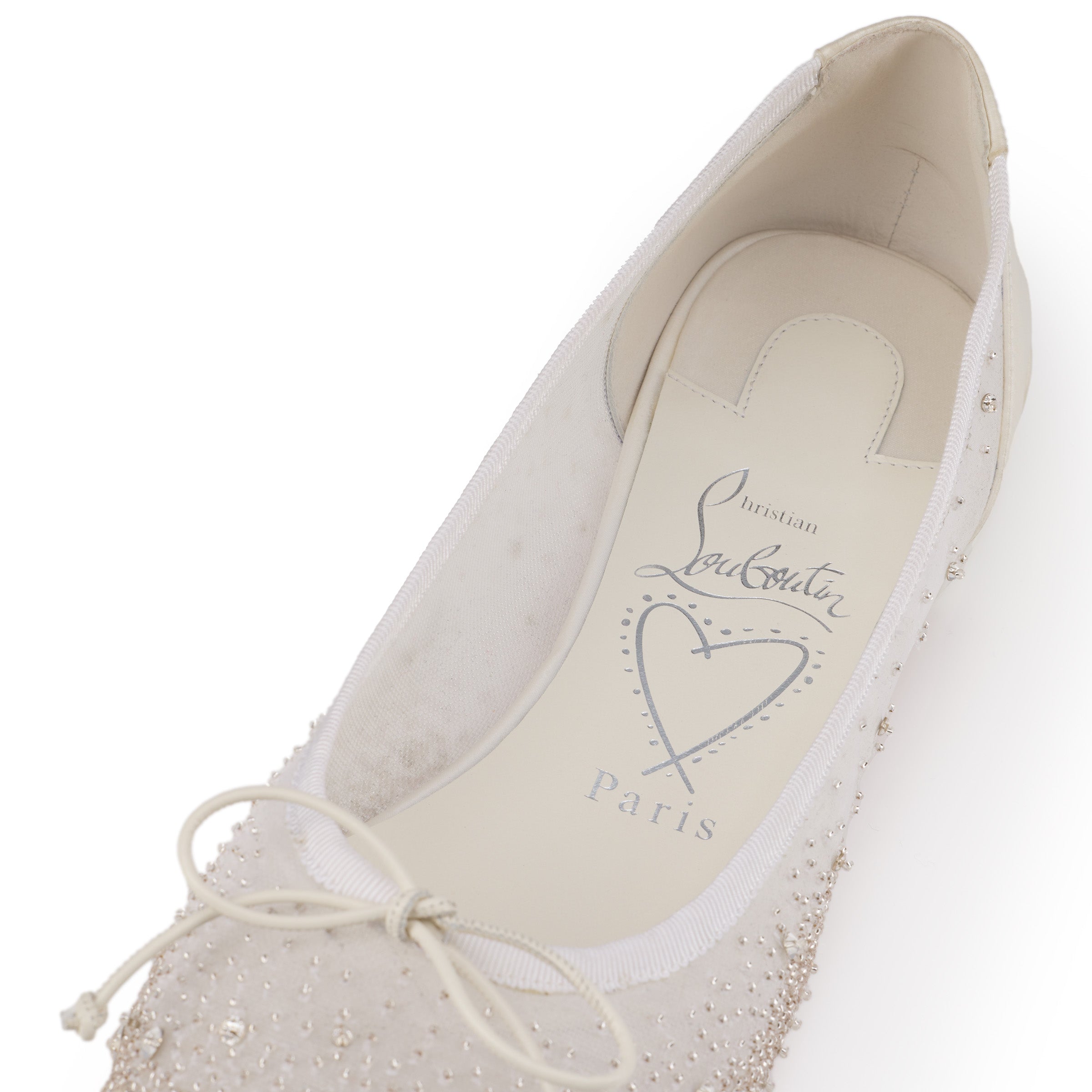 Christian Louboutin Sweetie Jane Sparkling Women Shoes | Color White