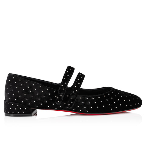Christian Louboutin Sweet Jane Plum Strass Women Shoes | Color Black