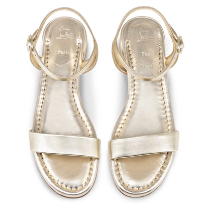 Christian Louboutin Sweet Jane Sandal Women Shoes | Color Gold